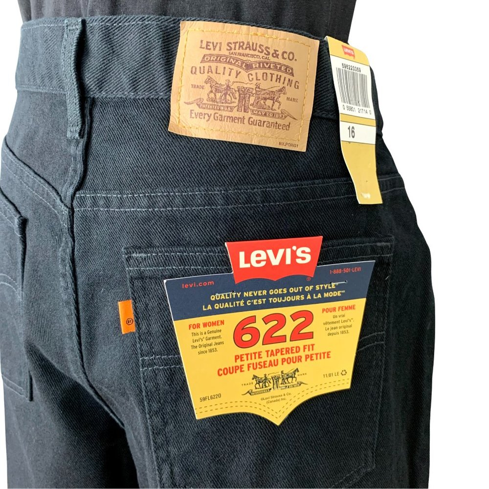 VINTAGE 90s Levi’s 622 Orange Tab High Rise Tapered Jeans 33W